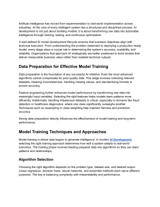 AI Development Explained_ Model Training, Testing, and Optimization