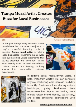 Tampa Mural Artist Creates Buzz for Local Businesses