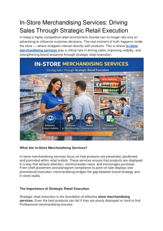 In-Store Merchandising Services_ Driving Sales Through Strategic Retail Execution
