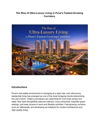 Austin Yana Tathawade Ultra-Luxury Living Near Bhumkar Chowk