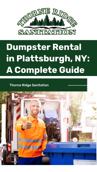 How Can Dumpster Rental Plattsburgh NY Simplify Large-Scale Cleanouts?