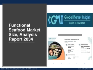 Functional Seafood Market Size, Analysis Report 2034