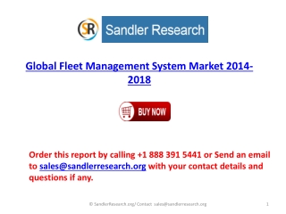 2018 Fleet Management System Industry Analysis and Forecast