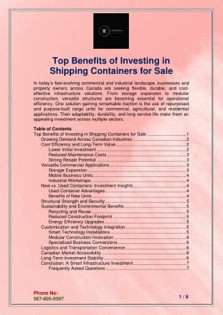 Top Benefits of Investing in Shipping Containers for Sale