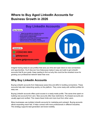 Where to Buy Aged LinkedIn Accounts for Business Growth in 2026