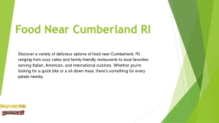 Food Near Cumberland RI