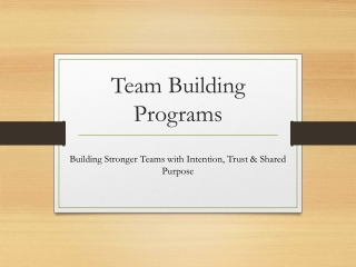 Professional Facilitated Team Building Malaysia