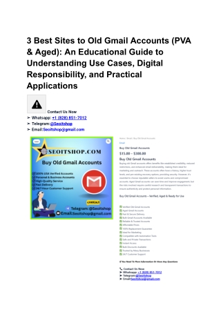 3 Best sites to Buy Old Gmail Accounts (PVA & Aged) (16)