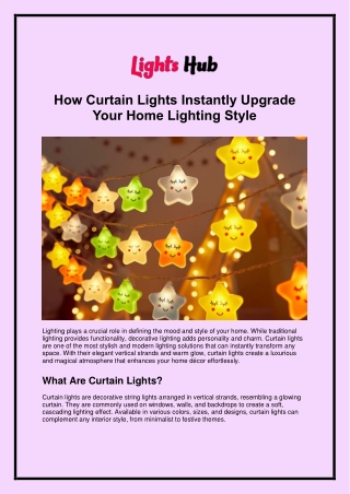 How Curtain Lights Instantly Upgrade Your Home Lighting Style