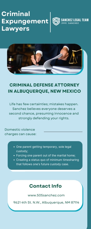 Criminal Expungement Lawyers | (505) Sanchez