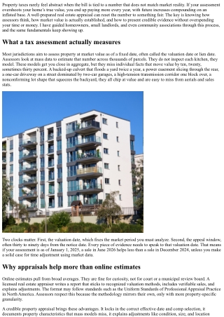 Real Estate Appraisal for Tax Appeals: A Homeowner’s Guide