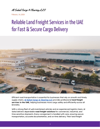 Al Sahal Cargo & Clearing LLC