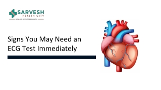 Signs You May Need an ECG Test Immediately