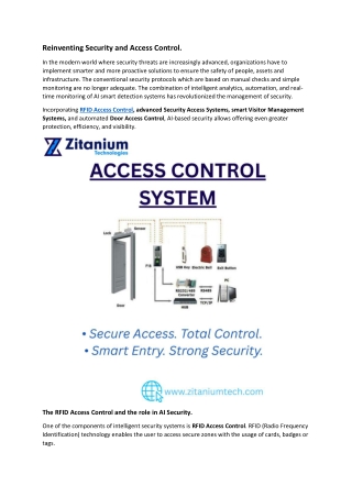 Reinventing Security and Access Control