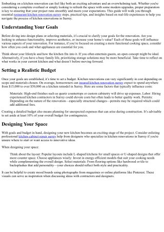 The Essential Guide to Preparing for a Successful kitchen renovation project!