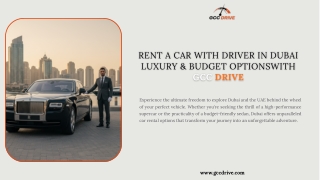 Luxury Car Rental in Dubai Drive Prestige with GCC Drive