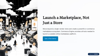 Ecommerce Marketplace Solution — Build & Scale with CommercEngine