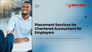 Placement Services for Chartered Accountants for Employers | Hire Skilled CA Pro