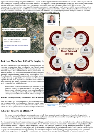 Typical Myths About Criminal Defense Lawyers In Mississippi