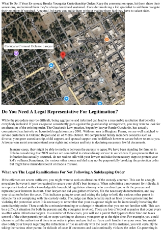 What To Do If Your Ex Breaches A Custodianship Contract