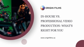 In-House Vs. Professional Video Production: What’s Right for You