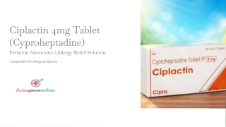 Buy Cyproheptadine for Daily Allergy Relief - Online Generic Medicine