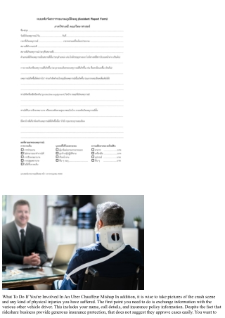 What To Do If You're Involved In An Uber Driver Accident