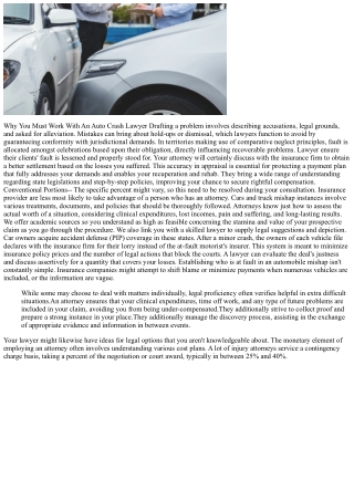 When Is It Worth Getting An Attorney After A Vehicle Mishap?