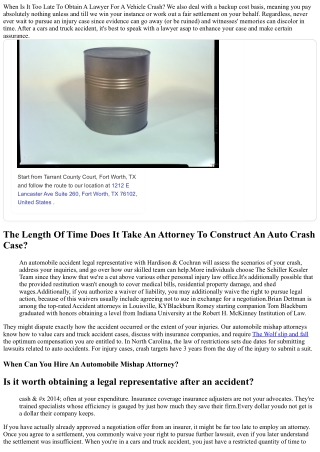 Is It Too Late To Employ An Accident Lawyer?