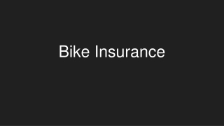 Online Bike Insurance – Comprehensive Protection for Two Wheelers