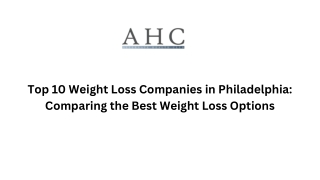 Top 10 Weight Loss Companies in Philadelphia Comparing the Best Weight Loss Options