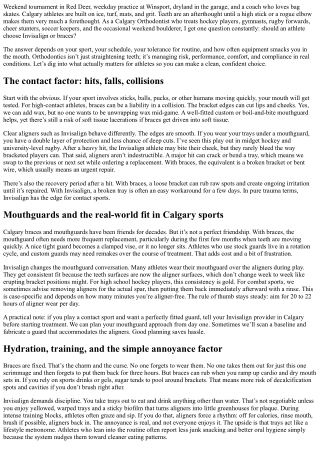 Invisalign vs. Braces for Athletes: Calgary Orthodontist Perspective