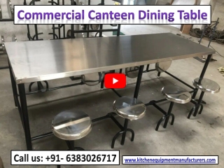 Commercial Canteen Dining Table Manufacturer| SS Folding Table Manufacturers| Canteen Dining Table Manufacturer| Chennai