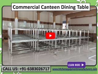 Commercial Canteen Dining Table Suppliers| SS Canteen Table Manufacturers| Stainless Steel Table Suppliers| Chennai