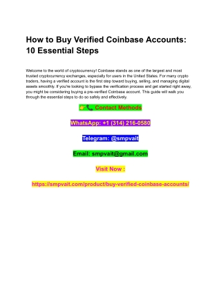 How to Buy Verified Coinbase Accounts_ 10 Essential Steps