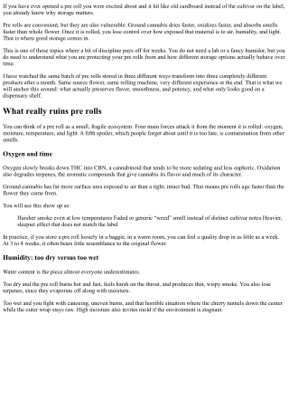 How to Store Cannabis Pre Rolls So They Stay Fresh and Potent