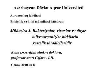 Azərbaycan Dövlət Aqrar Universiteti