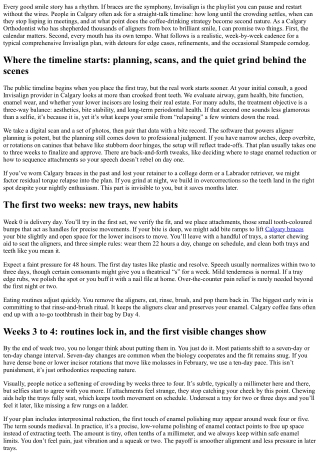 Invisalign Timeline: Calgary Provider’s Week-by-Week Overview