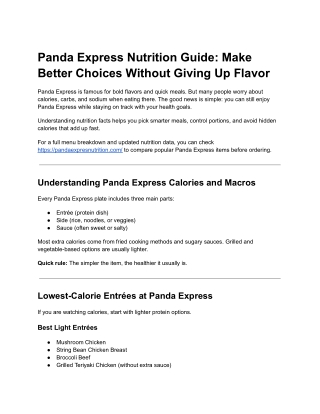 Panda Express Nutrition Guide_ Make Better Choices Without Giving Up Flavor