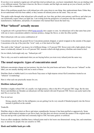 Infused Pre Rolls Explained: Potency, Flavors, and What to Expect