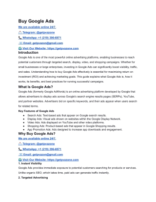 Buy Google Ads in USA 2026