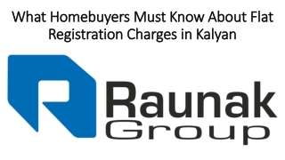 What Homebuyers Must Know About Flat Registration Charges in Kalyan