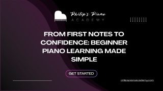 From First Notes to Confidence Beginner Piano Learning Made Simple