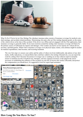 What To Do After An Uber Crash: Your Guide To Uber Mishap Insurance Claims