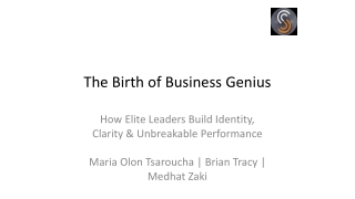 The Birth of Business Genius - Supraconscious You