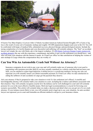 Witness Declarations In Columbus Vehicle Mishaps Erney Legislation