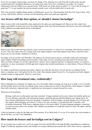 Orthodontist Q&A: Calgary’s Most Common Braces Questions