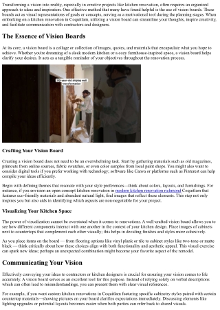 Vision Boards That Help Spark Creativity During Planning Stages.