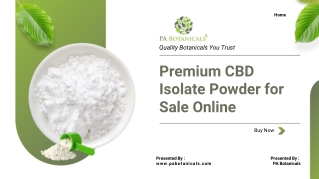 Premium CBD Isolate Powder for Sale Online