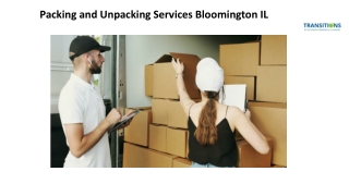 Packing and Unpacking Services Bloomington IL